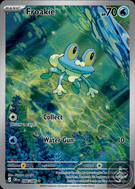 Froakie 088/086 Shiny Rare ME04: Chaos Rising Pokemon