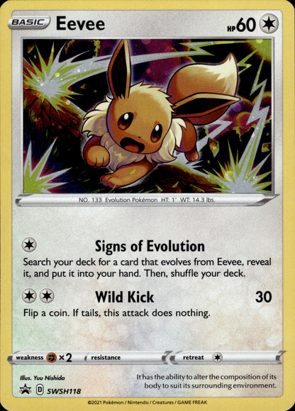 Eevee SWSH118 Holo Promo Sword & Shield Promo Pokemon