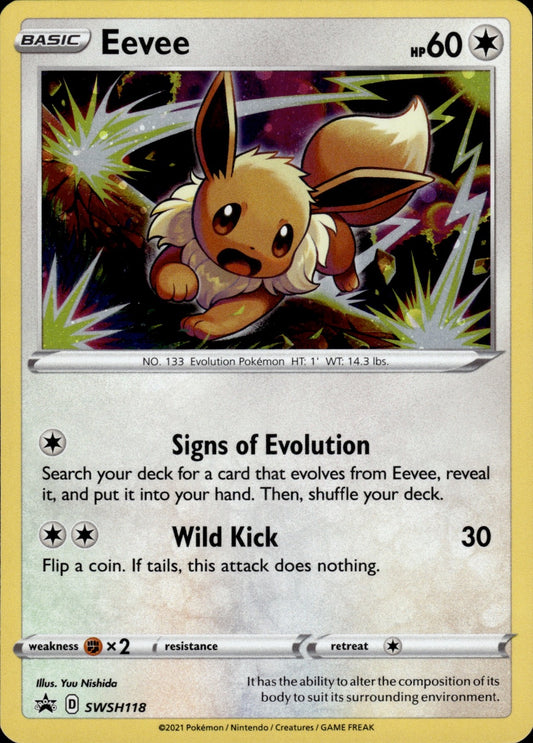 Eevee SWSH118 Holo Promo Sword & Shield Promo Pokemon