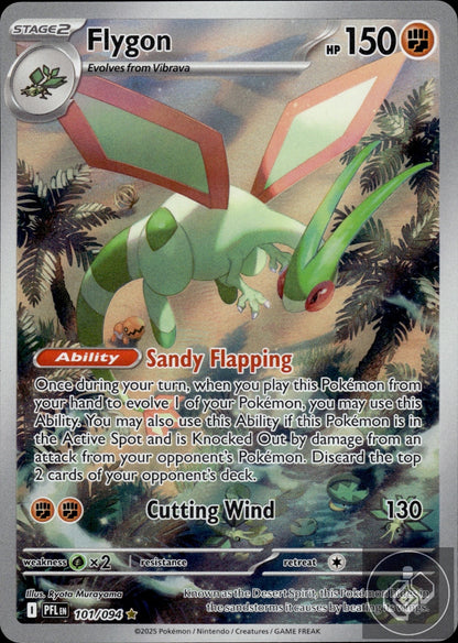Flygon 101/094 Illustration Rare Phantasmal Flames Pokemon