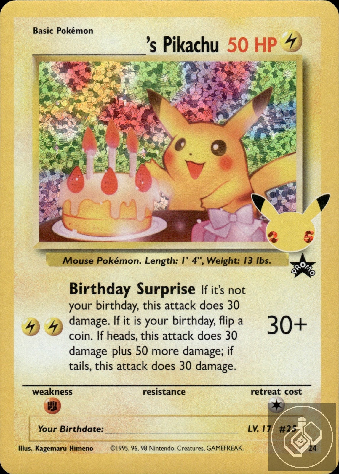_____'s Pikachu 24 Classic Collection Celebrations: Classic Collection Pokemon