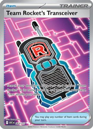 Team Rocket's Transceiver 263/217 Ultra Rare Ascended Heroes Pokemon