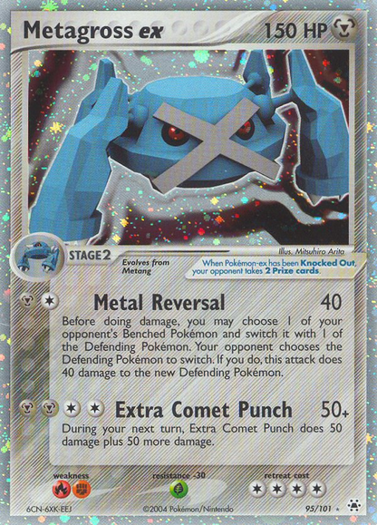 Metagross ex 95/101 Holo EX Rare Hidden Legends Pokemon