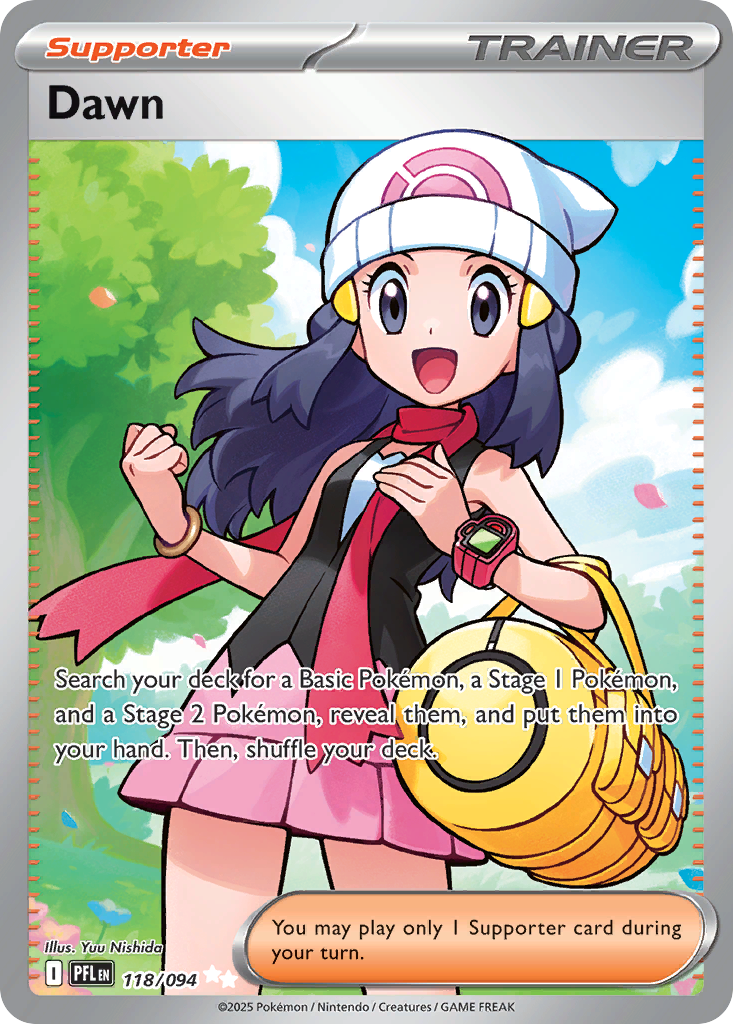 Dawn 118/094 Ultra Rare Phantasmal Flames Pokemon