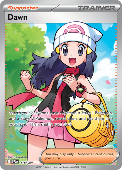 Dawn 118/094 Ultra Rare Phantasmal Flames Pokemon