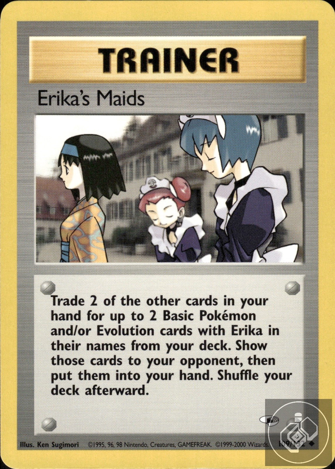 Erika's Maids 109/132 Uncommon Gym Heroes Pokemon Unlimited