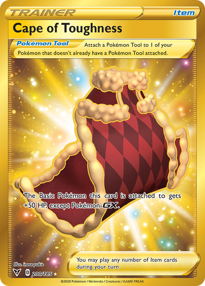Cape of Toughness 200/185 Secret Rare Vivid Voltage Pokemon