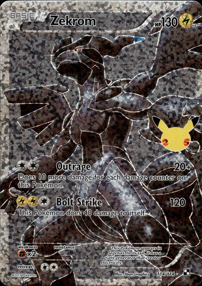 Zekrom 114/114 Ultra Rare Black & White Pokemon