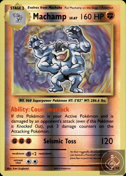 Machamp 59/108 Holo Rare Evolutions Pokemon Reverse Holo
