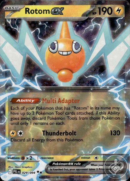 Rotom ex 029/094 Double Rare Phantasmal Flames Pokemon