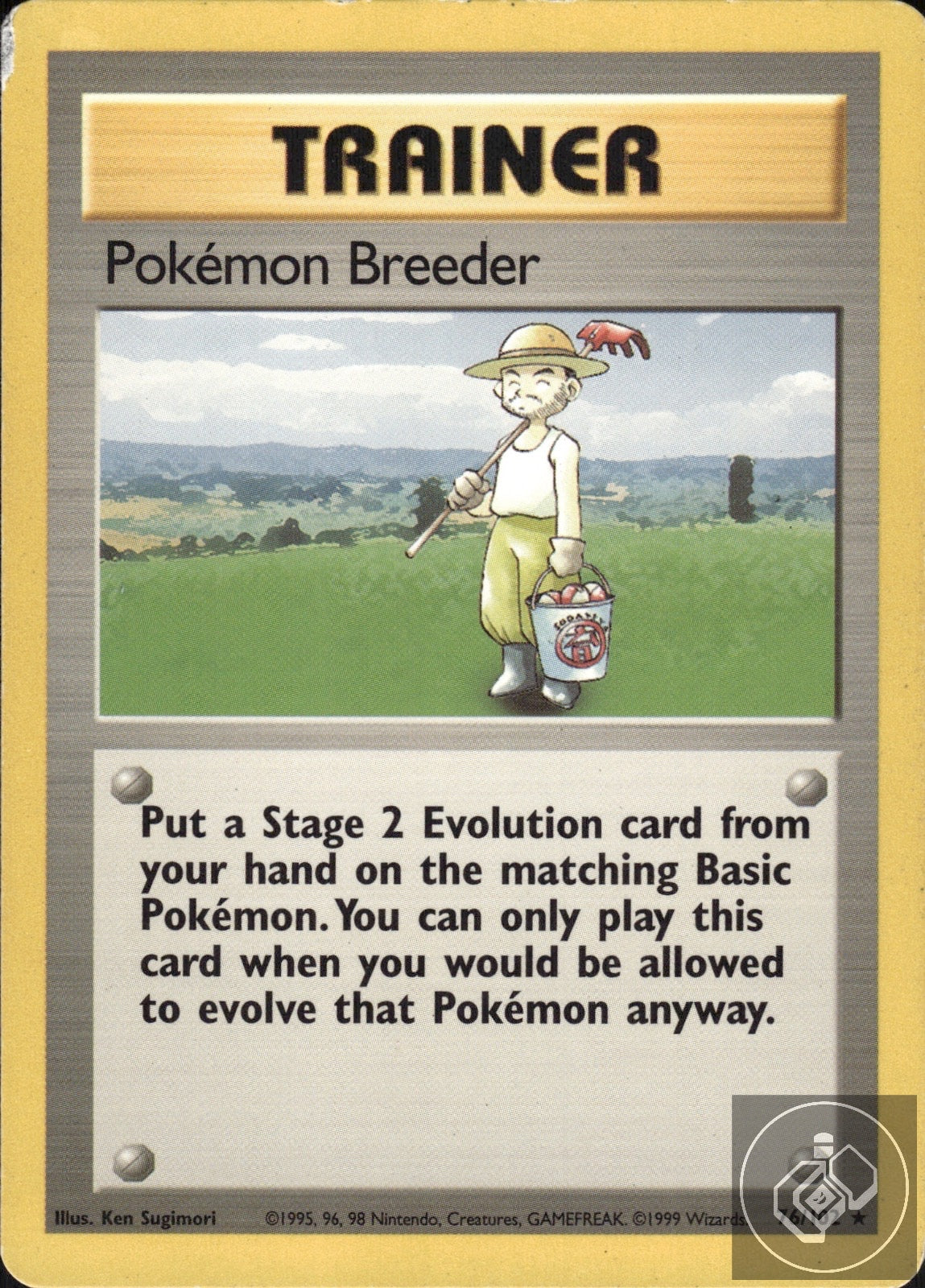 Pokemon Breeder 76/102 Rare Base Set Unlimited Pokemon