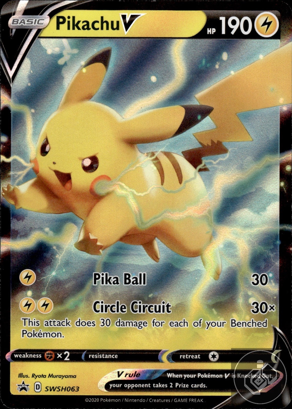 Pikachu V SWSH063 Holo Promo Sword & Shield Promo Pokemon