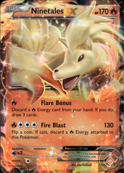 Ninetales EX 13/83 Holo EX Rare Generations Pokemon