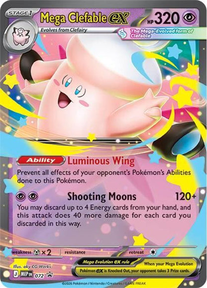Mega Clefable ex 072 Holo Promo ME: Mega Evolution Promo Pokemon