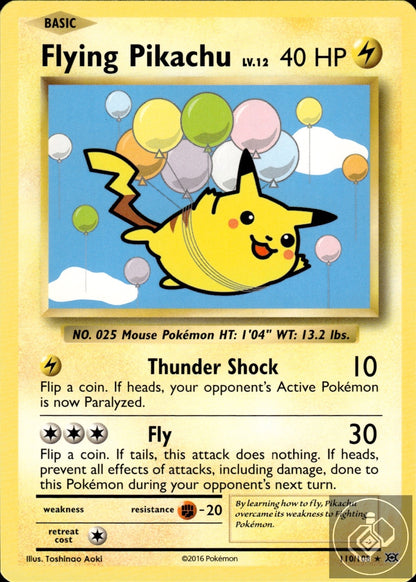 Flying Pikachu 110/108 Secret Rare Evolutions Pokemon