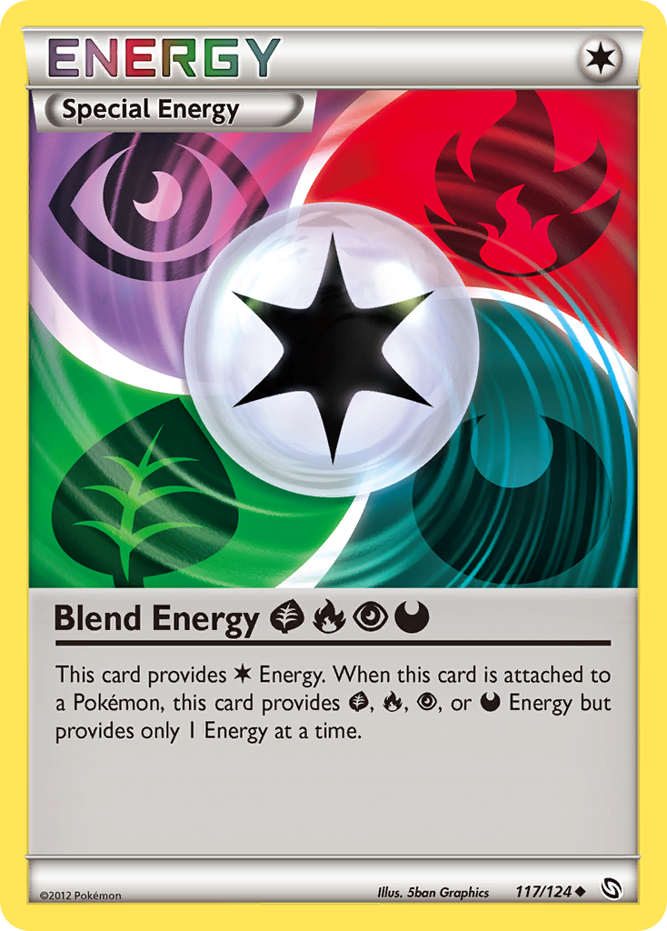 Blend Energy GrassFirePsychicDarkness 117/124 Dragons Exalted Pokemon