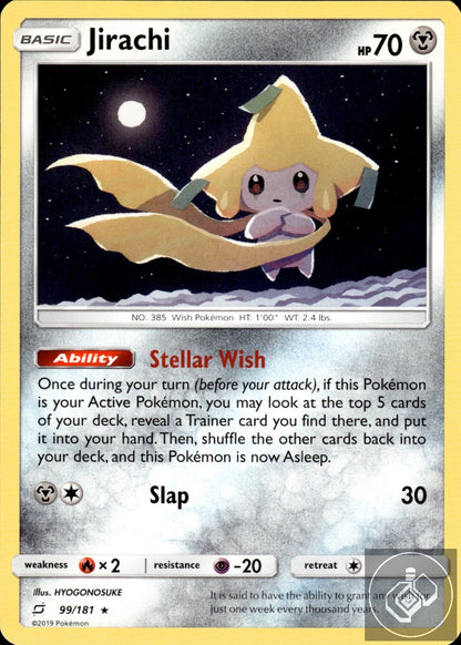 Jirachi 99/181 Holo Rare Team Up Pokemon
