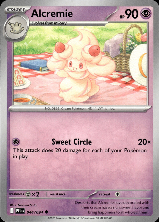 Alcremie 044/094 Uncommon Phantasmal Flames Pokemon