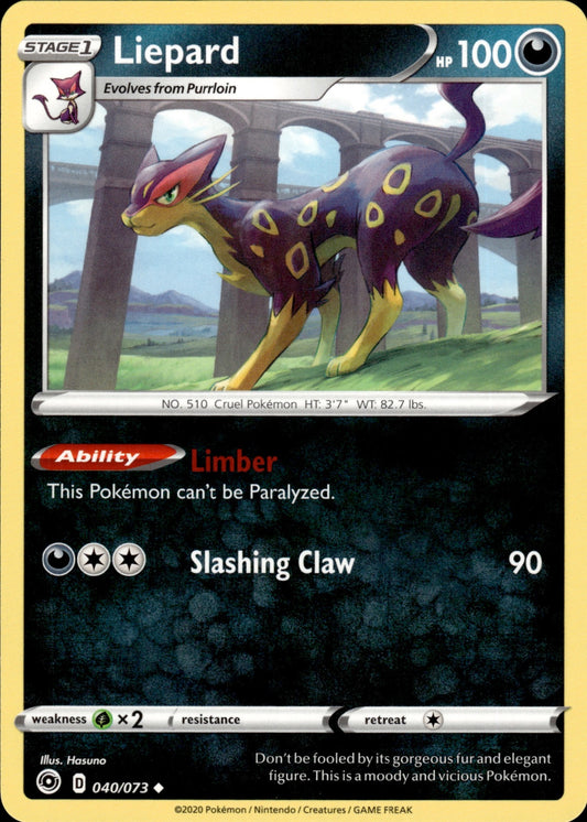 Liepard 040/073 Uncommon Champion's Path Pokemon