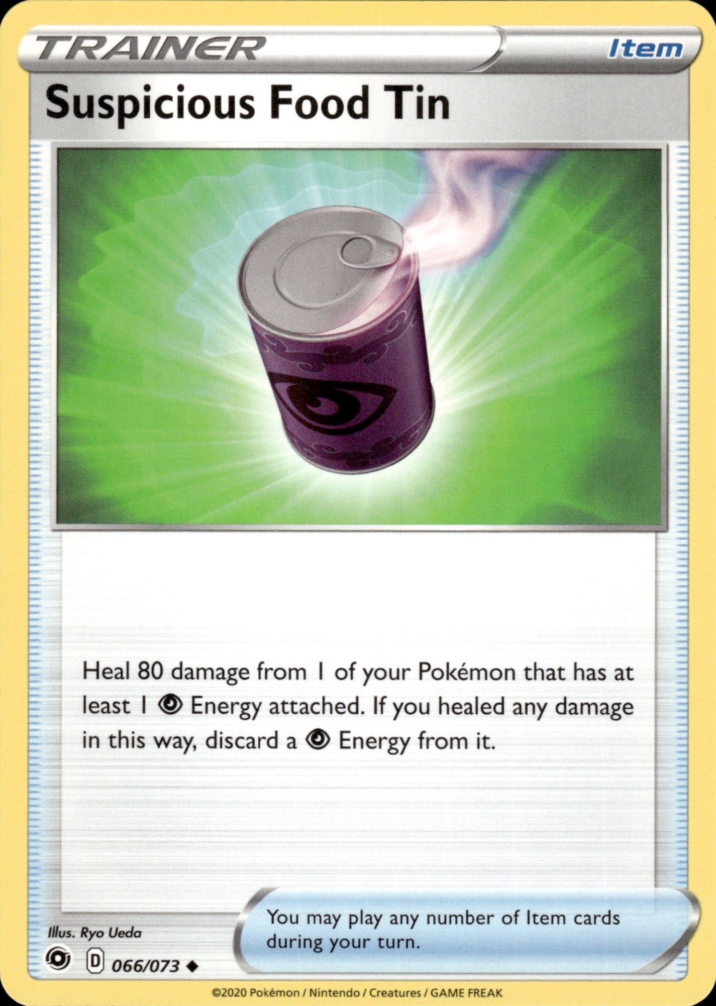 Suspicious Food Tin 066/073 Uncommon Champion's Path Pokemon