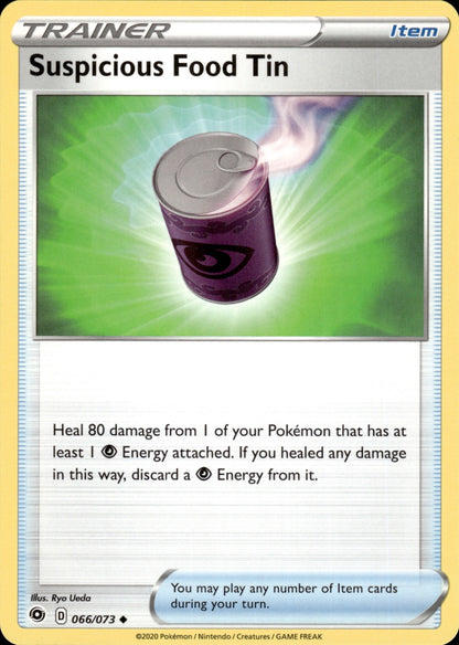 Suspicious Food Tin 066/073 Uncommon Champion's Path Pokemon