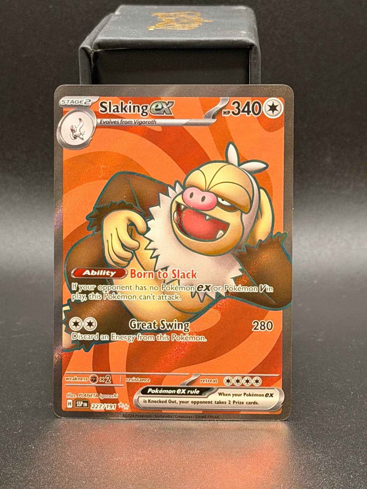 Slaking ex 227/191 Ultra Rare Surging Sparks Pokemon