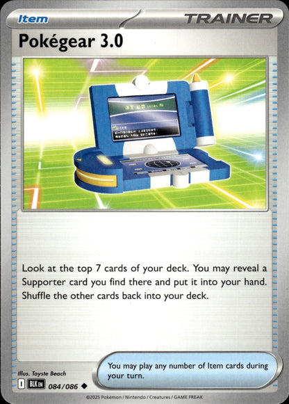 Pokegear 3.0 084/086 Uncommon SV: Black Bolt Pokemon