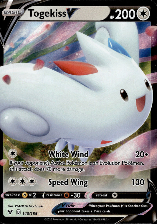 Togekiss V 140/185 Holo V Rare Vivid Voltage Pokemon