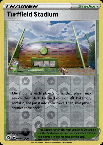 Turffield Stadium 068/073 Uncommon Champion's Path Pokemon Reverse Holo