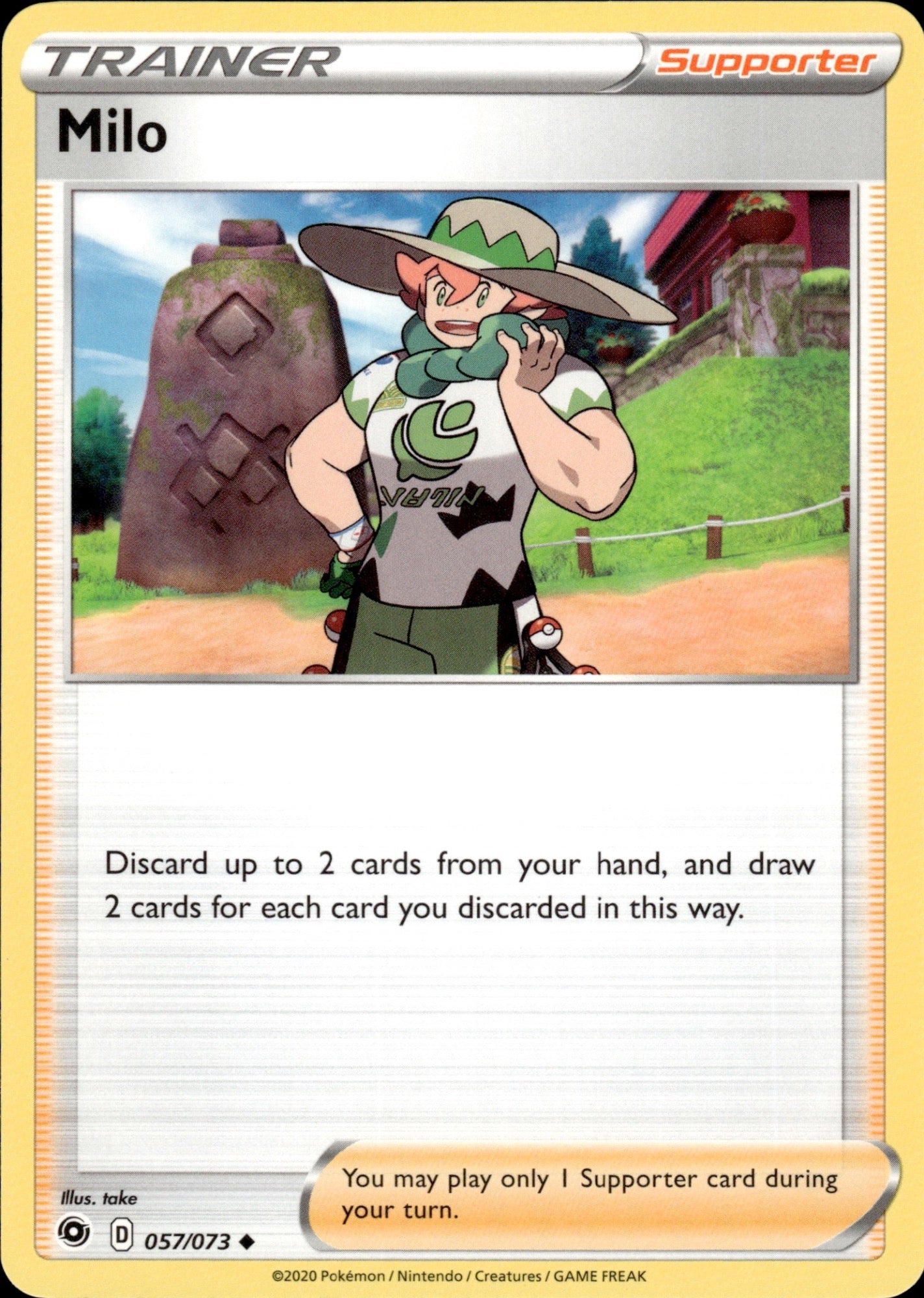 Milo 057/073 Uncommon Champion's Path Pokemon