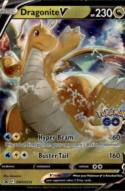 Dragonite V SWSH235 Holo Promo Sword & Shield Promo Pokemon Holo