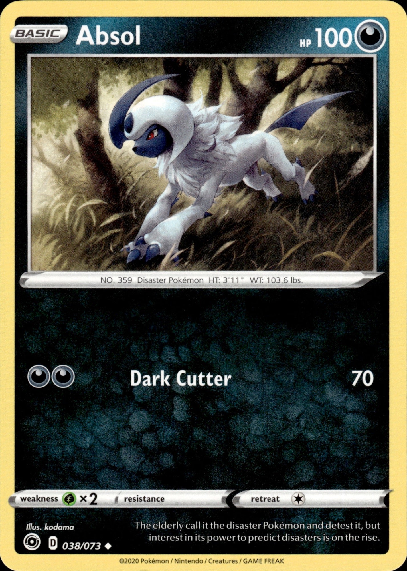 Absol 038/073 Uncommon Champion's Path Pokemon