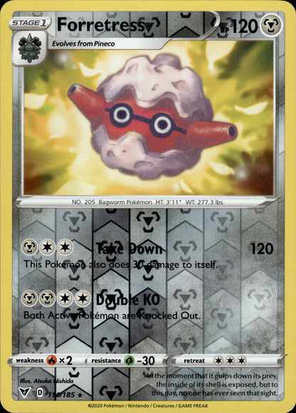 Forretress 114/185 Rare Vivid Voltage Pokemon Reverse Holo