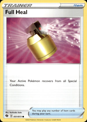 Full Heal 051/073 Uncommon Champion's Path Pokemon