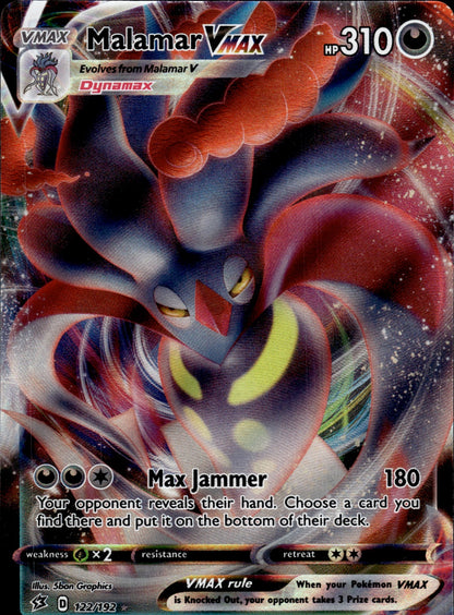 Malamar VMAX 122/192 Holo VMAX Rare Rebel Clash Pokemon Holo