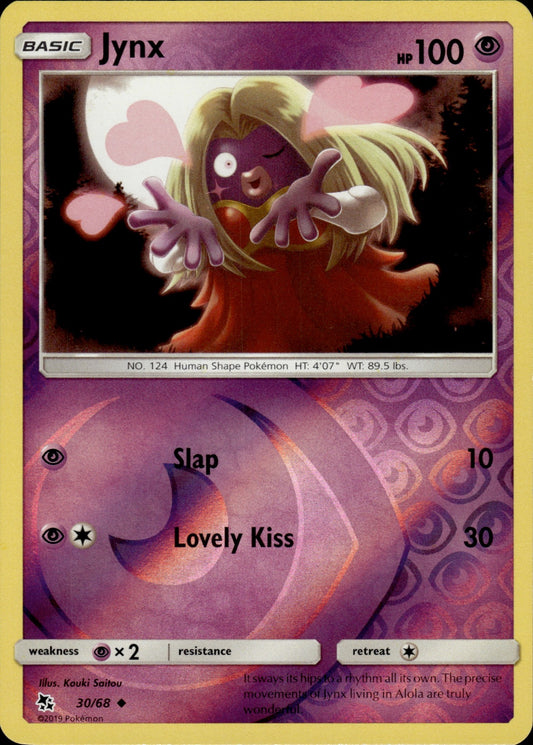 Jynx 30/68 Uncommon Hidden Fates Pokemon Reverse Holo