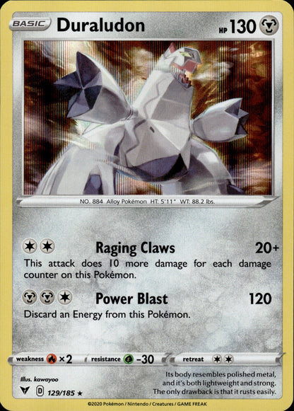 Duraludon 129/185 Holo Rare Vivid Voltage Pokemon Holo