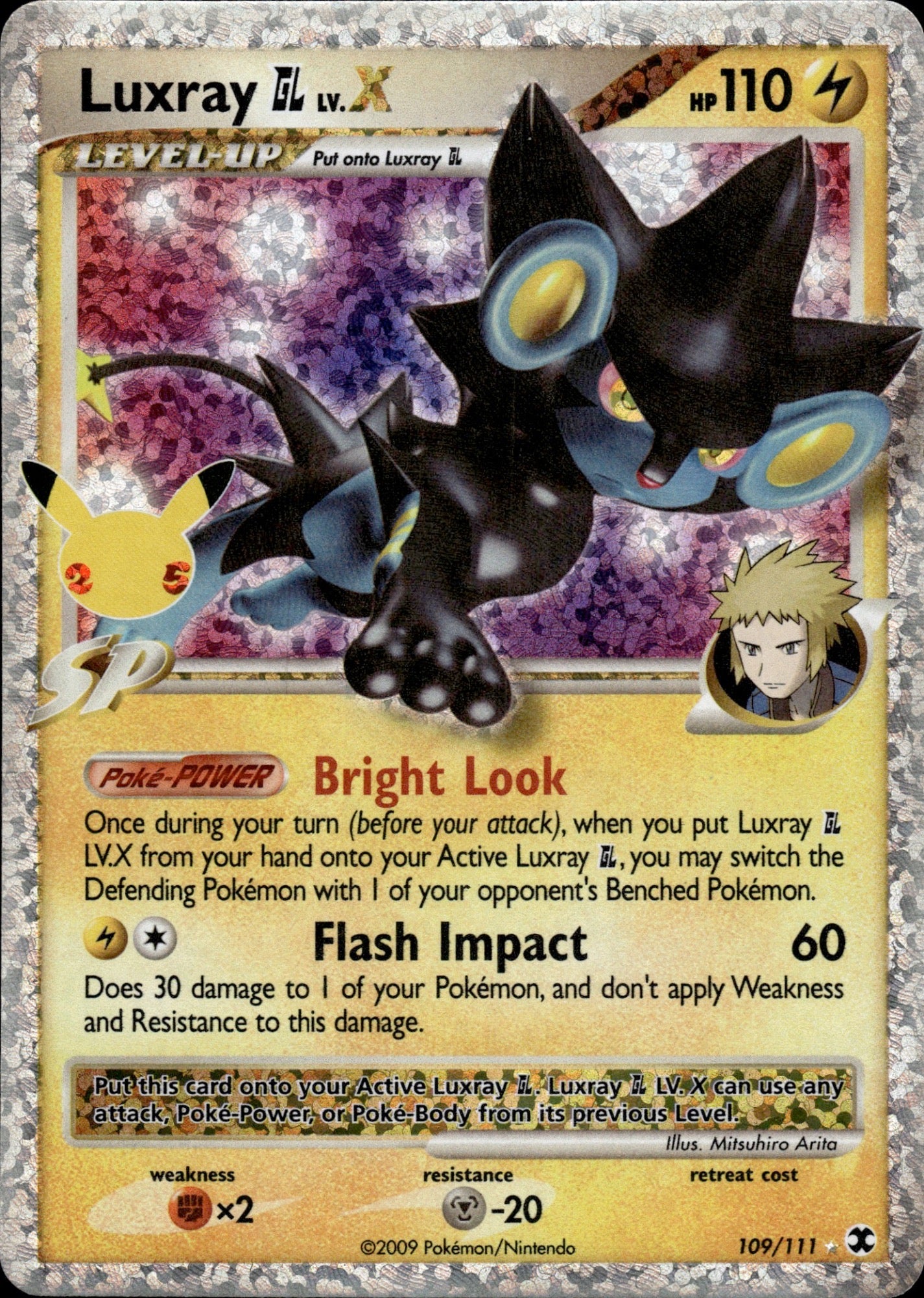 Luxray GL LV.X 109/111 Celebrations: Classic Collection Pokemon Holo