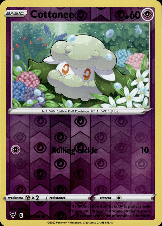 Cottonee 075/185 Common Vivid Voltage Pokemon Reverse Holo