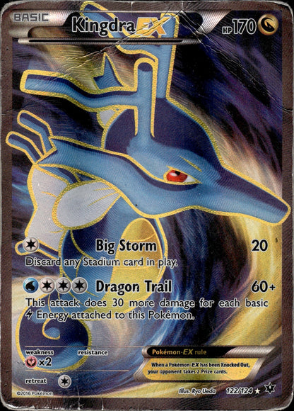 Kingdra EX 122/124 Ultra Rare Fates Collide Pokemon