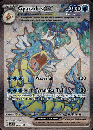 Gyarados ex 225/198 Ultra Rare Scarlet & Violet Pokemon Holo
