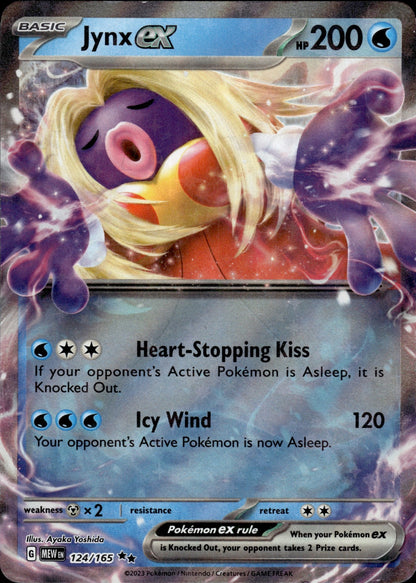 Jynx ex 124/165 Double Rare 151 Pokemon