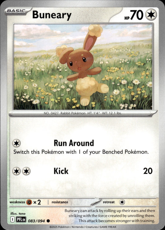 Buneary 083/094 Common Phantasmal Flames Pokemon