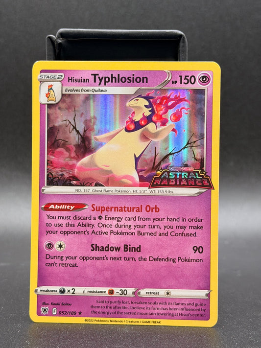 Hisuian Typhlosion 052/189 Holo Rare Astral Radiance Pokemon