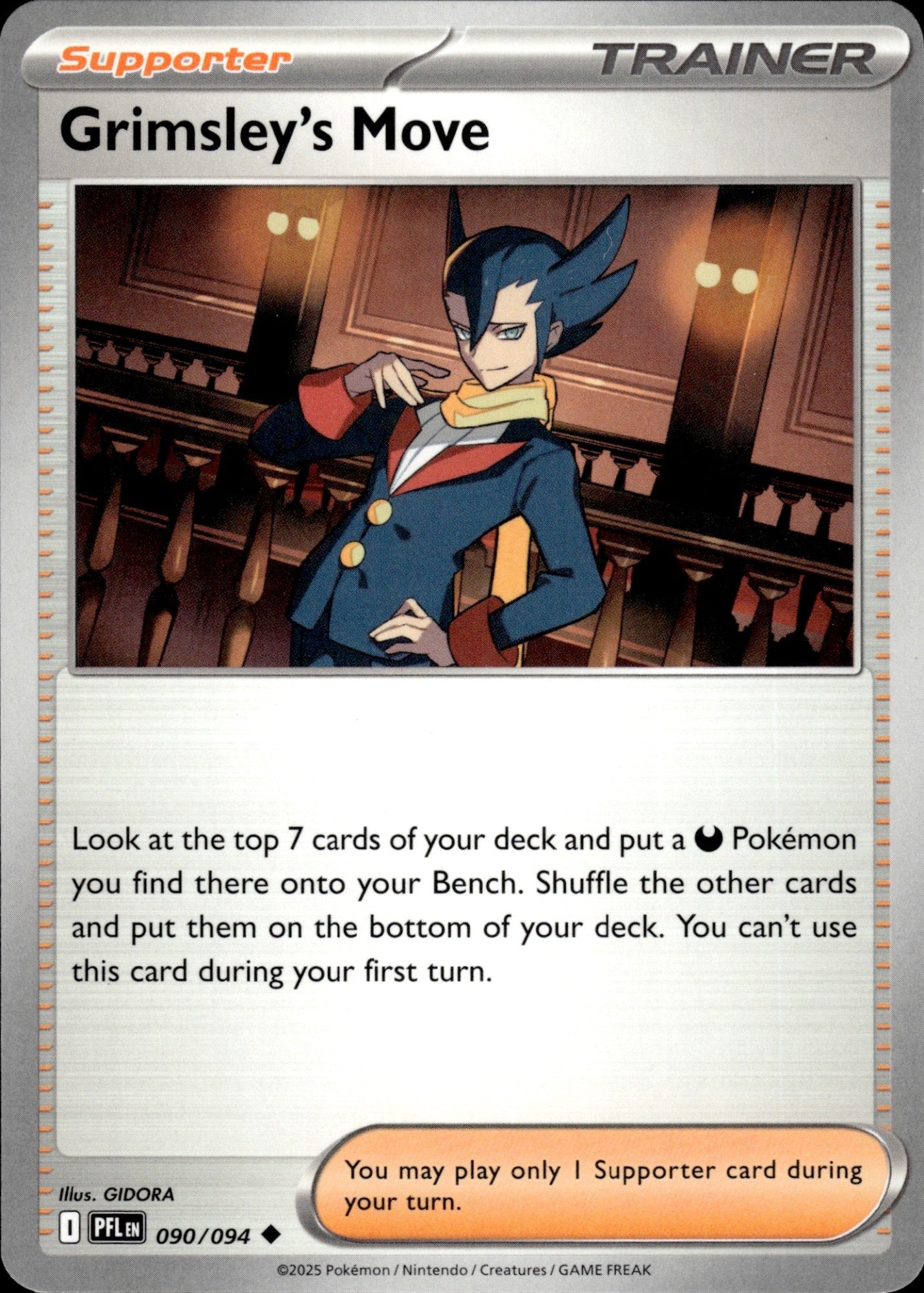 Grimsley's Move 090/094 Uncommon Phantasmal Flames Pokemon