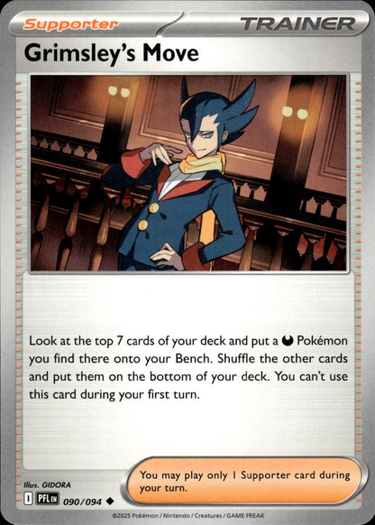 Grimsley's Move 090/094 Uncommon Phantasmal Flames Pokemon
