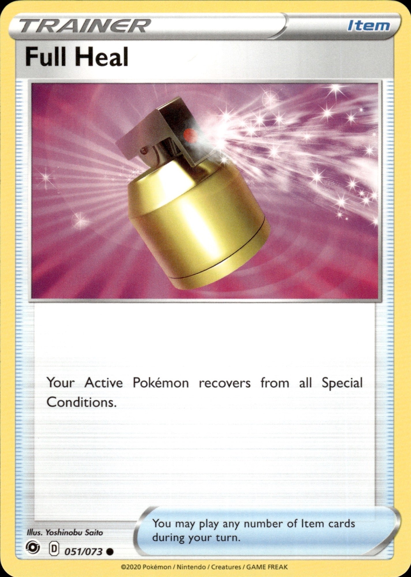 Full Heal 051/073 Uncommon Champion's Path Pokemon