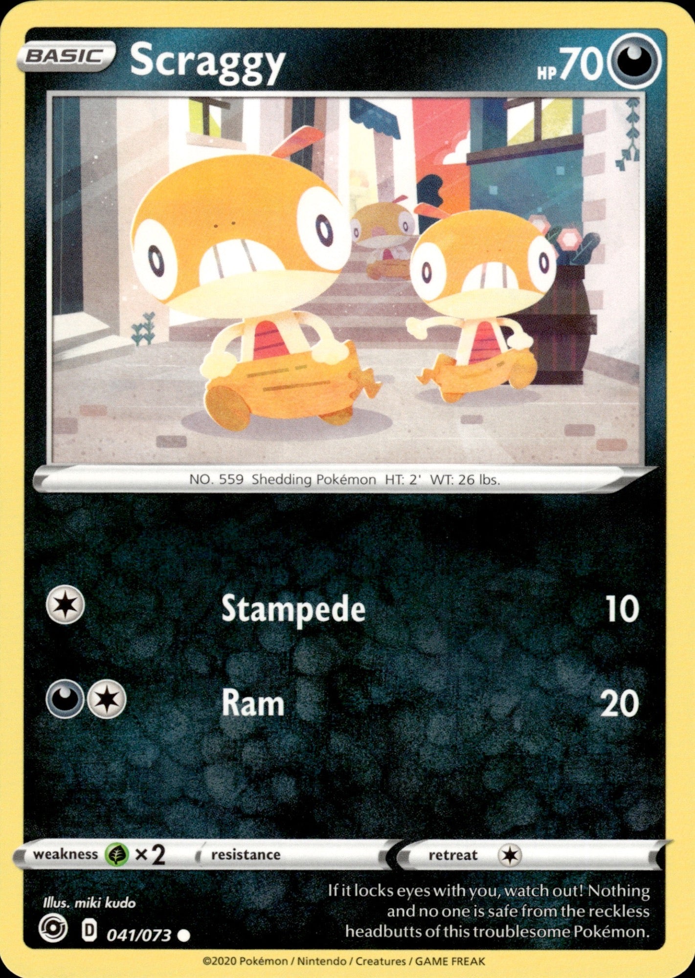 Scraggy 041/073 Common Champion's Path Pokemon