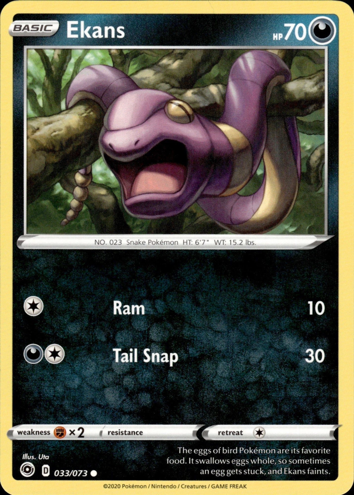 Ekans 033/073 Common Champion's Path Pokemon