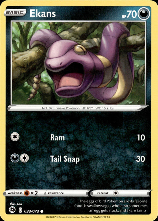 Ekans 033/073 Common Champion's Path Pokemon